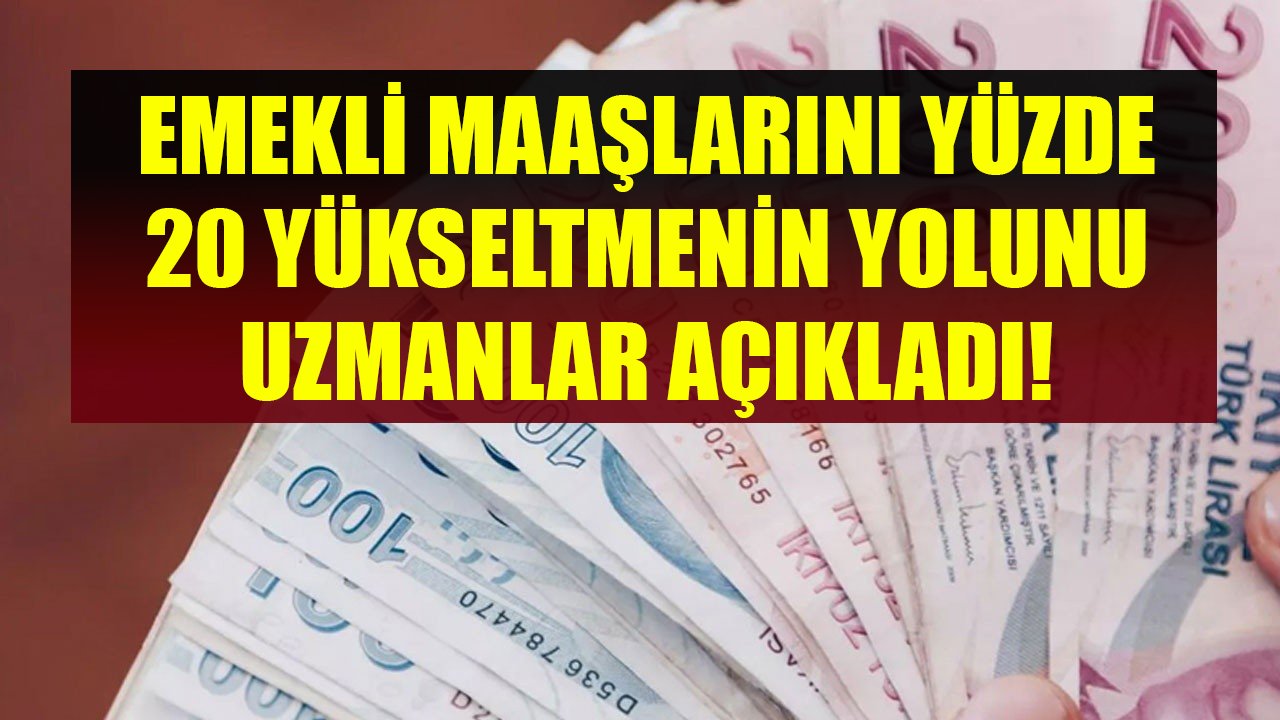 Emekli Maaşını Yükseltmenin Yolları! Sosyal Güvenlik Uzmanları Maaşları Yüzde 20 Arttıracak Formülü Açıkladılar!