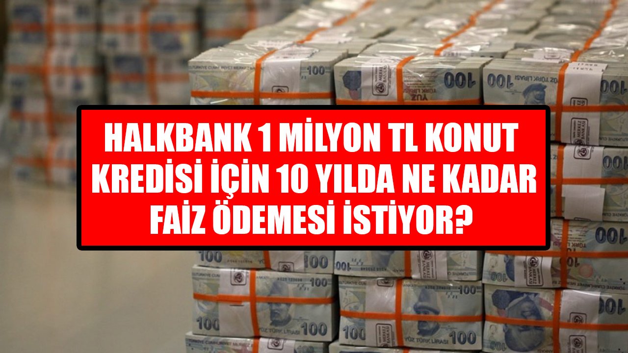 Halkbank 1 Milyon TL Konut Kredisi İçin 10 Yıl Vadede Ne Kadar Faiz Ödemesi İstiyor?