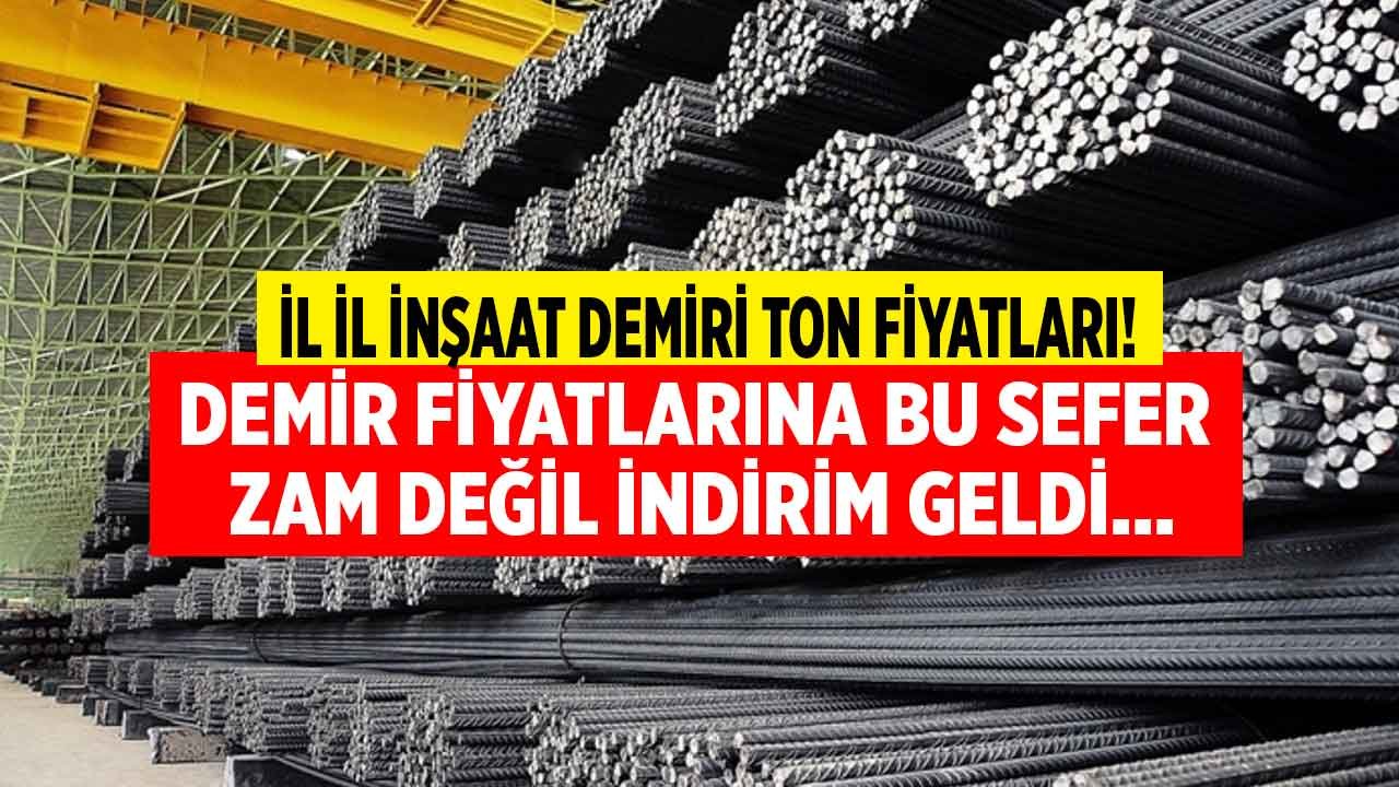 Stok Maliyeti Artan Demire Tüccar İndirimi! İnşaat Demiri Ton Fiyatına Bu Sefer Zam Değil İndirim Haberi Var