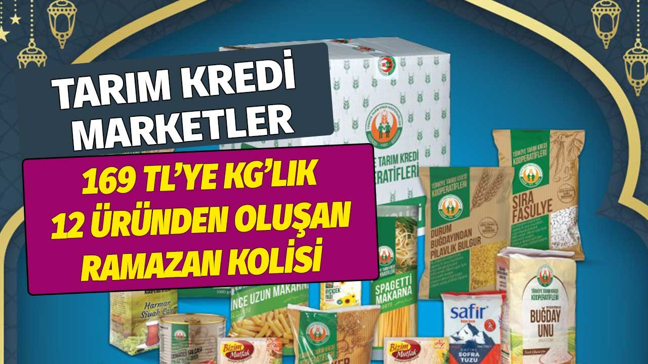 169 TL'ye KG'lık 12 Ürünle Ramazan Kolisi! Tarım Kredi Marketlerden Her Mutfağa Lazım Paket