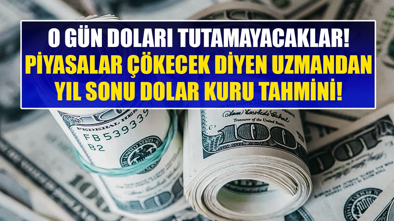 O Gün Doları Tutamayacaklar, Kara Pazartesi Yaşanacak, Piyasalar Çökecek! Uzmanından Yıl Sonu Dolar Kuru Tahmini!