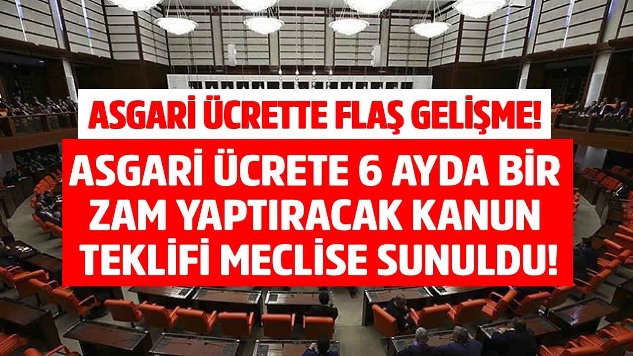 SON DAKİKA: AK Parti Kanun Düzenlemesi İşareti Vermişti, Asgari Ücrete 6 Ayda Bir Ek Zam 2022 İçin Yasa Teklifi Verildi