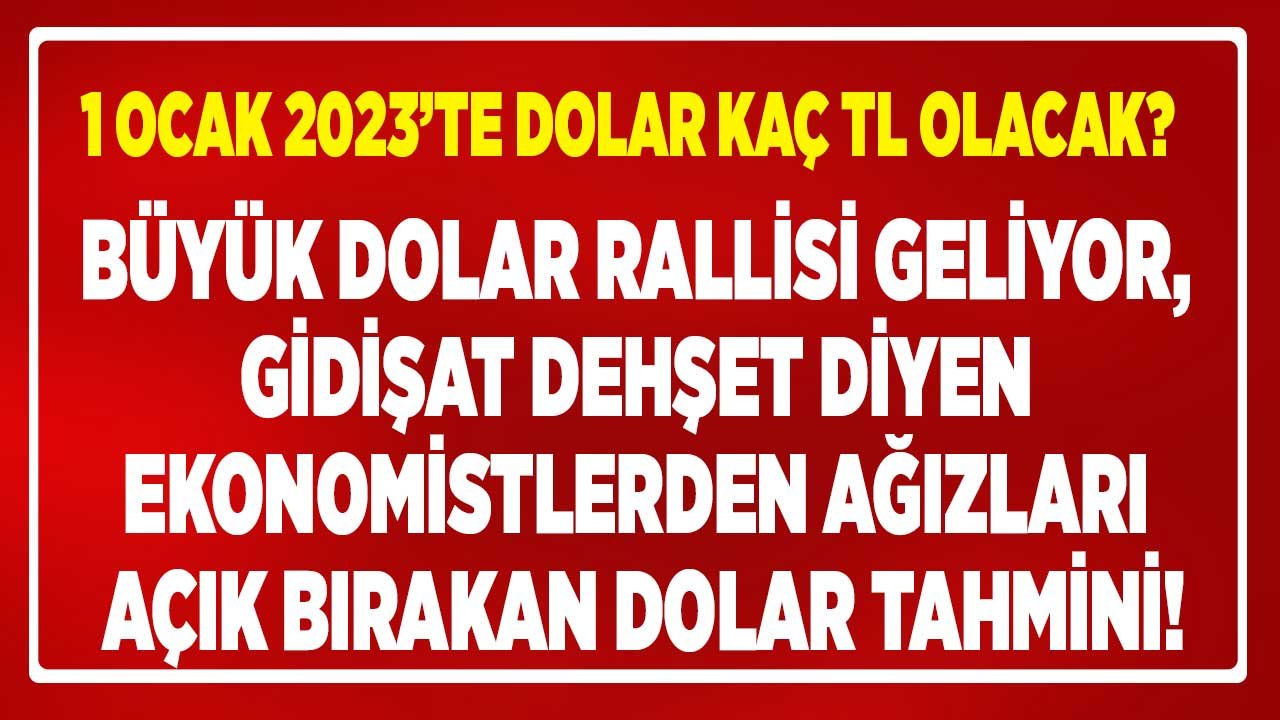 Dolar Ne Olur Uzman Yorumları: Gidişat Dehşet, Büyük Ralli Patlaması Geliyor! Ekonomistlerin 2022 - 2023 Dolar Tahmini