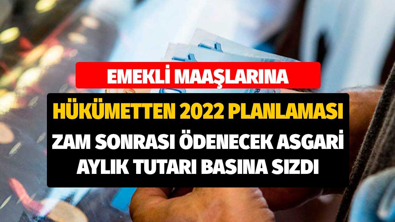 Emekli Maaşlarına Hükümetten 2022 Planlaması! Zam Sonrası Ödenecek Asgari Rakam Basına Sızdı