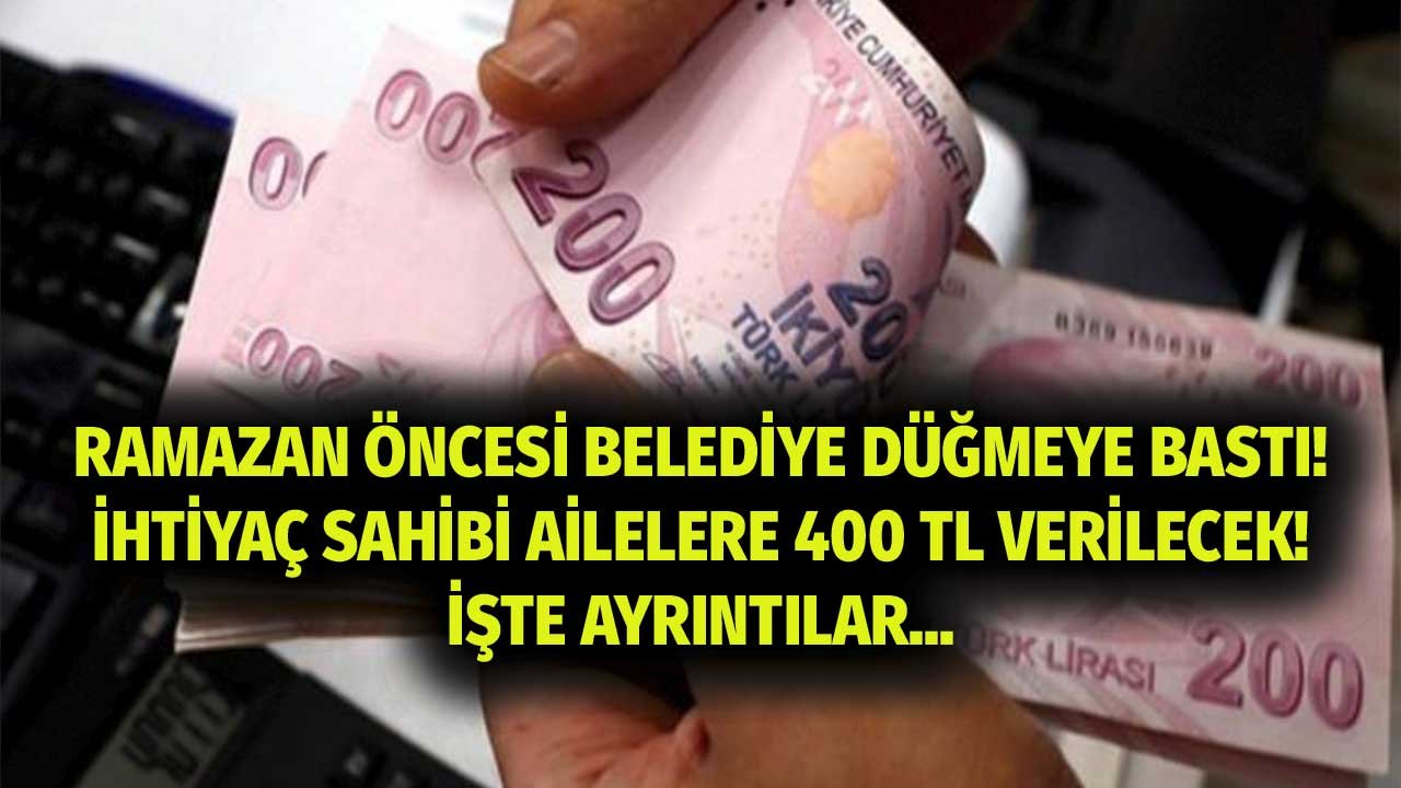 Belediye Başkanı Açıkladı, Belediye 400 TL Ramazan Yardımı Yapacak! Sosyal Destek Çeki Dağıtılacak