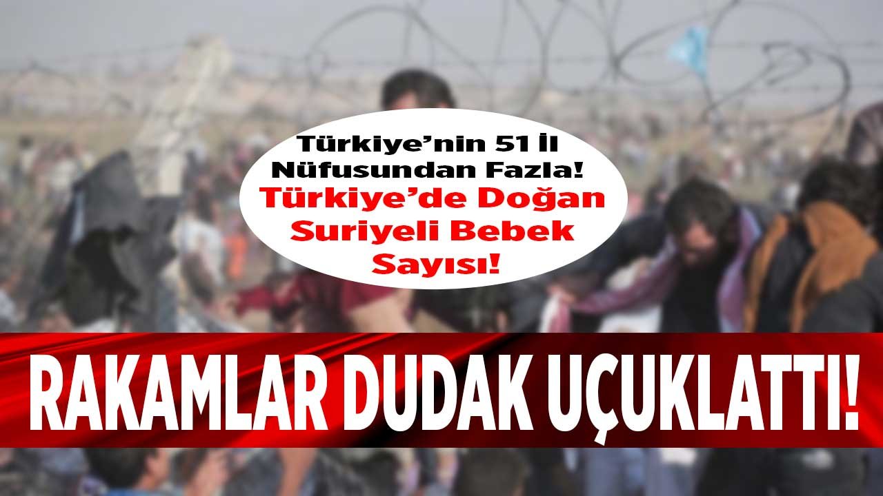 Türkiye'de Doğan Suriyeli Sayısı İsyan Ettirdi: Suriye'de Yaşayandan Daha Fazla Suriyeli Olmasına Az Kaldı