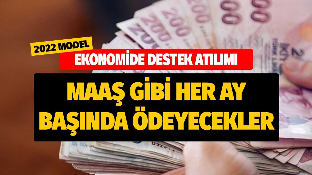 Ekonomide 2022 Model Destek Atılımı! Maaş Gibi Her Ay Başında Ödeyecekler