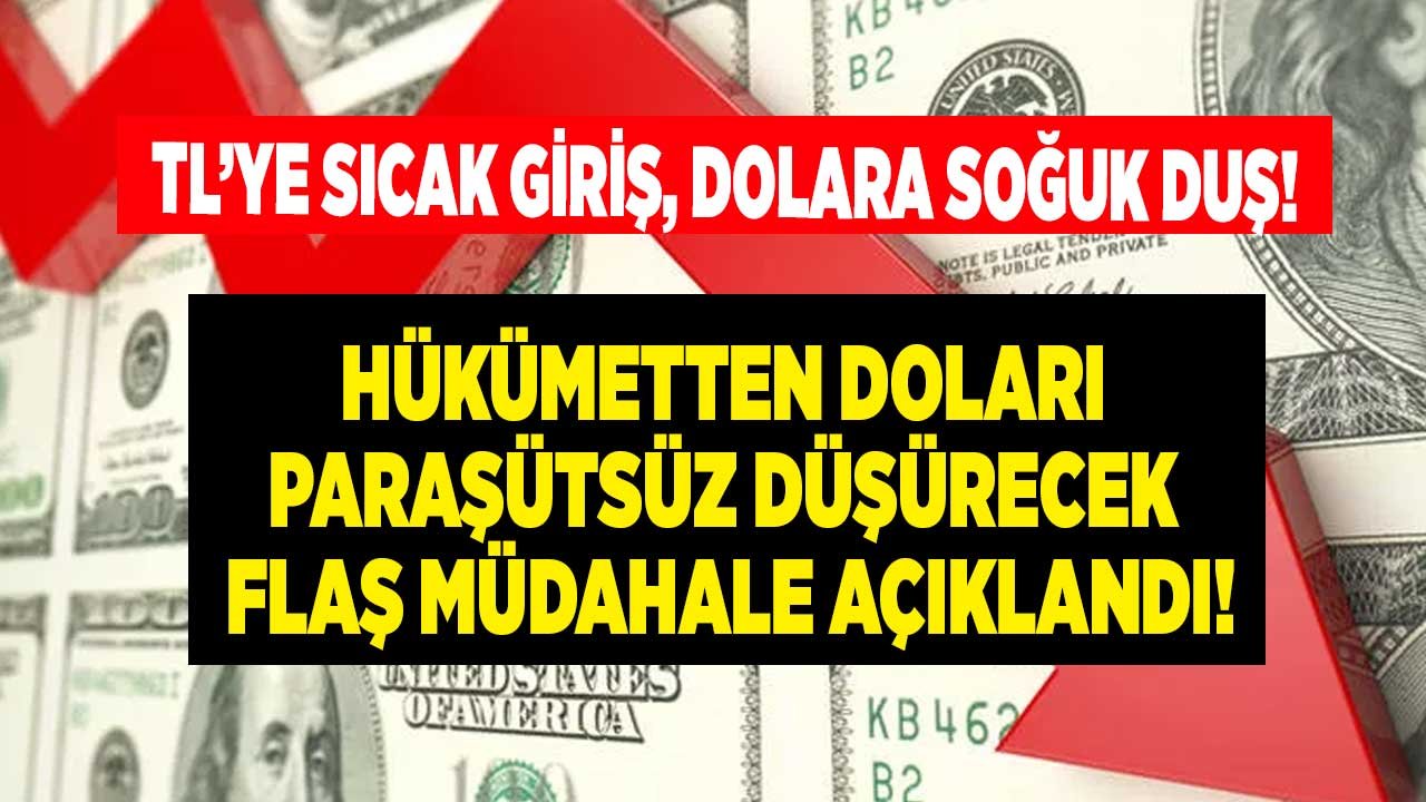 Hükümetten Dolar Kurunu Paraşütsüz Düşürecek Yeni Dolar Müdahalesi Atağı! Sıcak Para İle Dolara Soğuk Duş Hamlesi