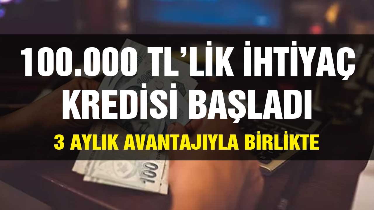 100.000 TL'lik İhtiyaç Kredisi! CEPTETEB 3 Aylık Avantaja Kredi Paketini Açıkladı