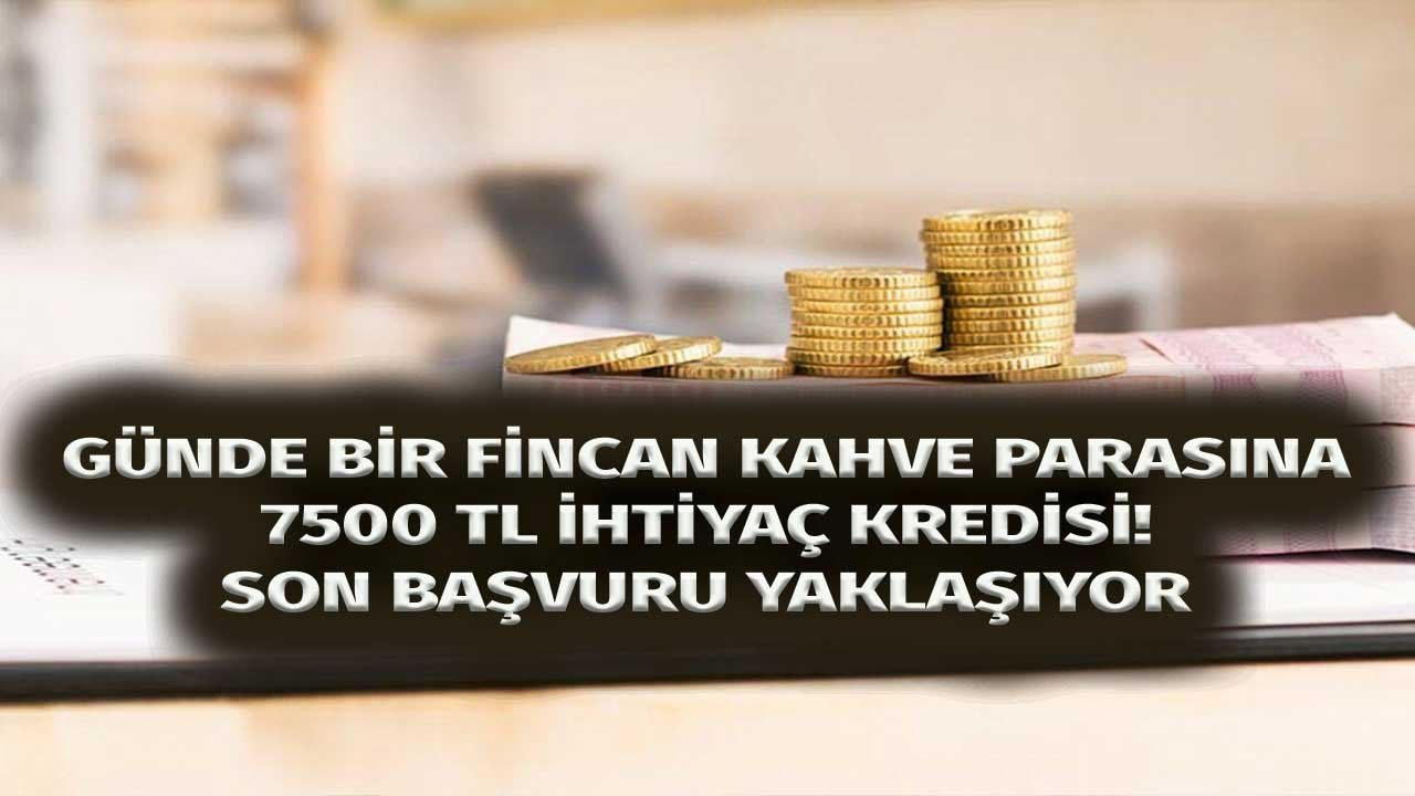 Ay Sonunu Getiremeyenlere Günde Bir Fincan Kahve Parasına QNB'den 0,98 Faizli 7500 İhtiyaç Kredisi!