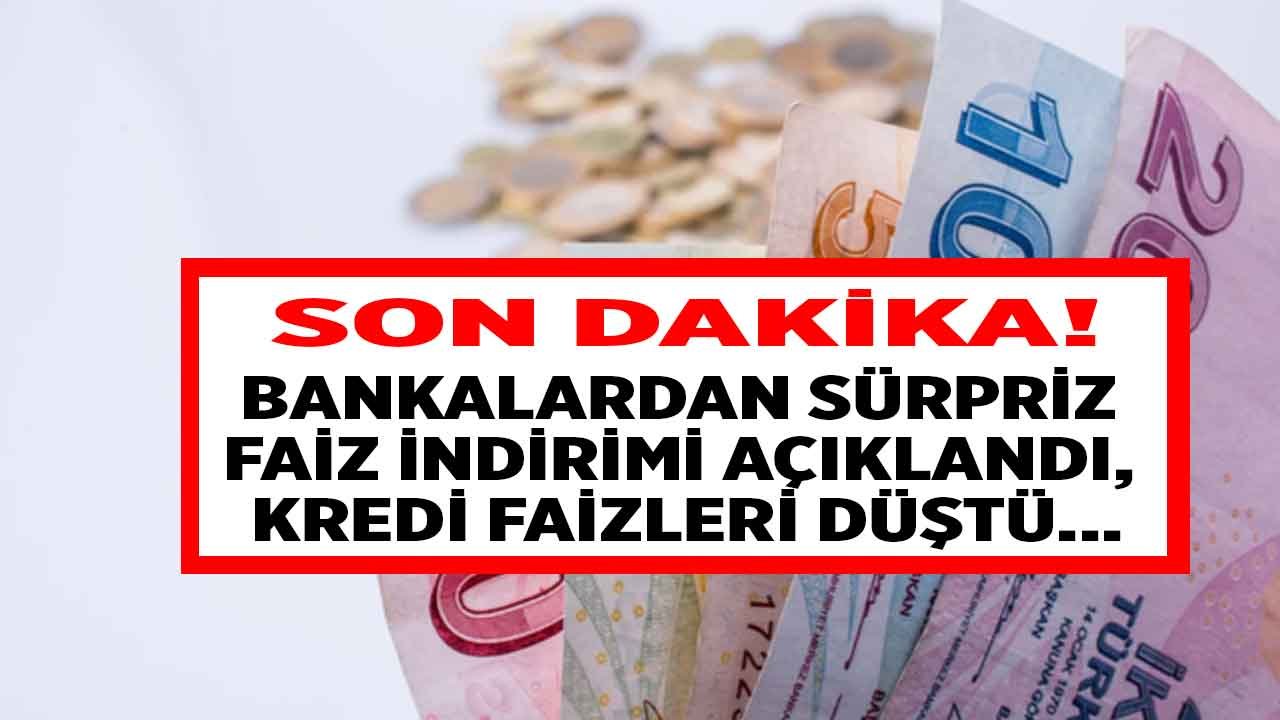 Son Dakika Kredi Faiz Oranları Düştü!  Özel Bankaların İhtiyaç Kredisi Faizlerinde İndirim Yağmuru Başladı