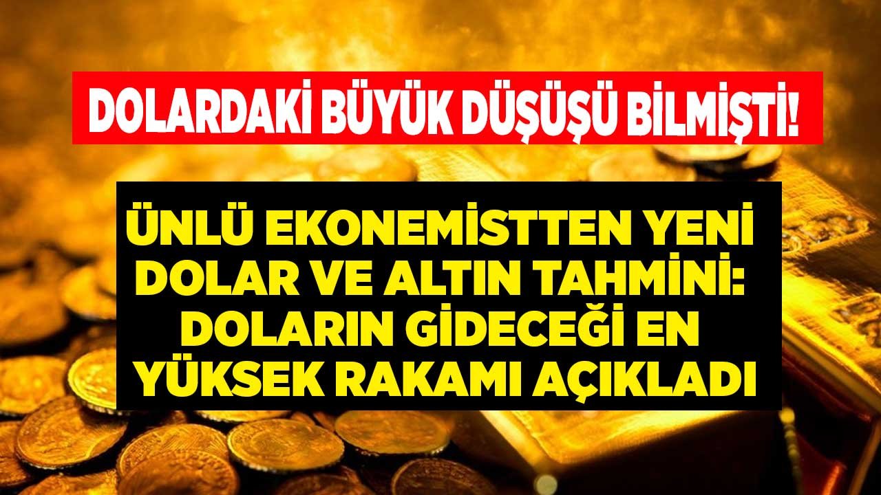 Şakkadanak Necmettin Batırel'den Son Dakika Dolar ve Altın Tahmini! Doların Gideceği En Yüksek Rakamı Açıkladı