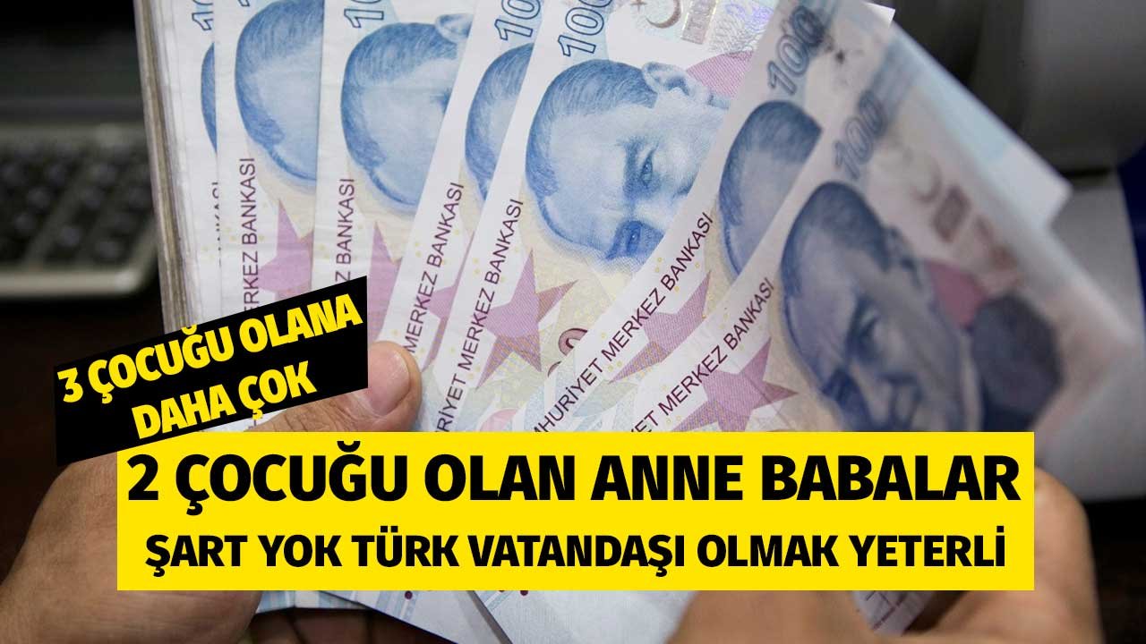 İki Çocuğu Olan Anne Babalar! Şart Yok Almak için Türk Vatandaşı Olmak Yeterli