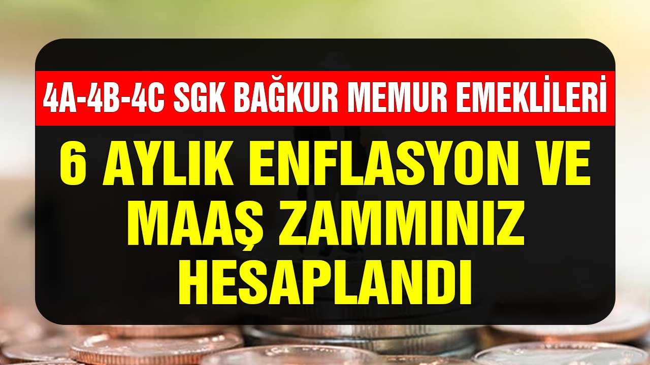 2022'de 6 Aylık Enflasyon Oranı Yüzde Kaç Olacak? SGK Bağkur Memur Emeklisi Temmuz'da Ne Kadar Zam Alacak?