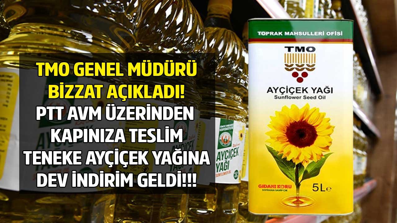 İndirimi Bizzat TMO Genel Müdürü Açıkladı: PTT AVM Üzerinden Alana Tarım Kredi 5 LT Teneke Ayçiçek Yağı Fiyatı Kaç TL?