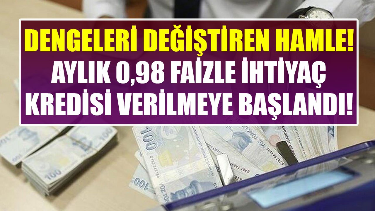 Dengeleri Değiştiren Nakit Kampanyası! QNB Finansbank Aylık 0,98 Faizle İhtiyaç Kredisi Veriyor!