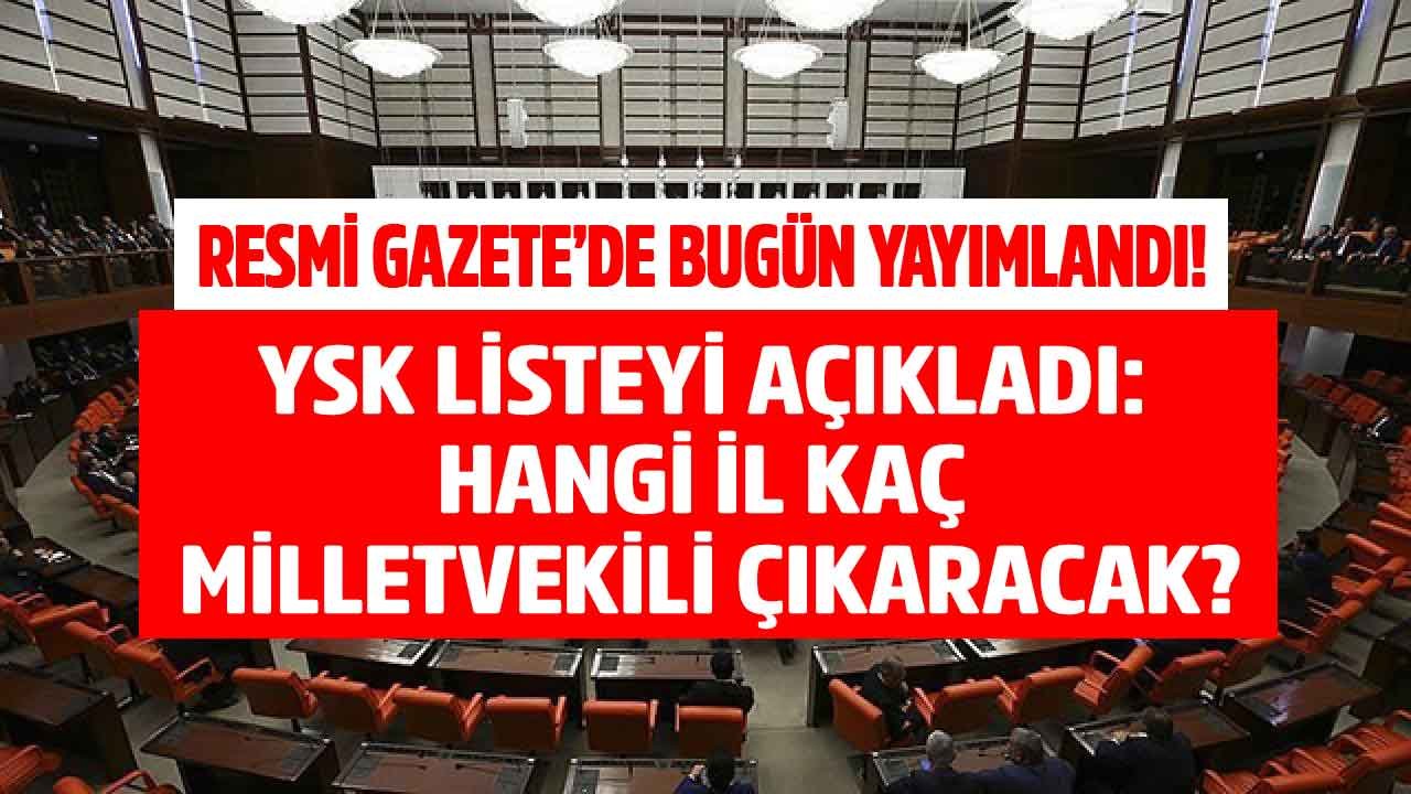 İllere Göre Milletvekili Sayıları 2022! 600 Milletvekili Dağılımı İle Hangi İl Kaç MV Çıkaracak?