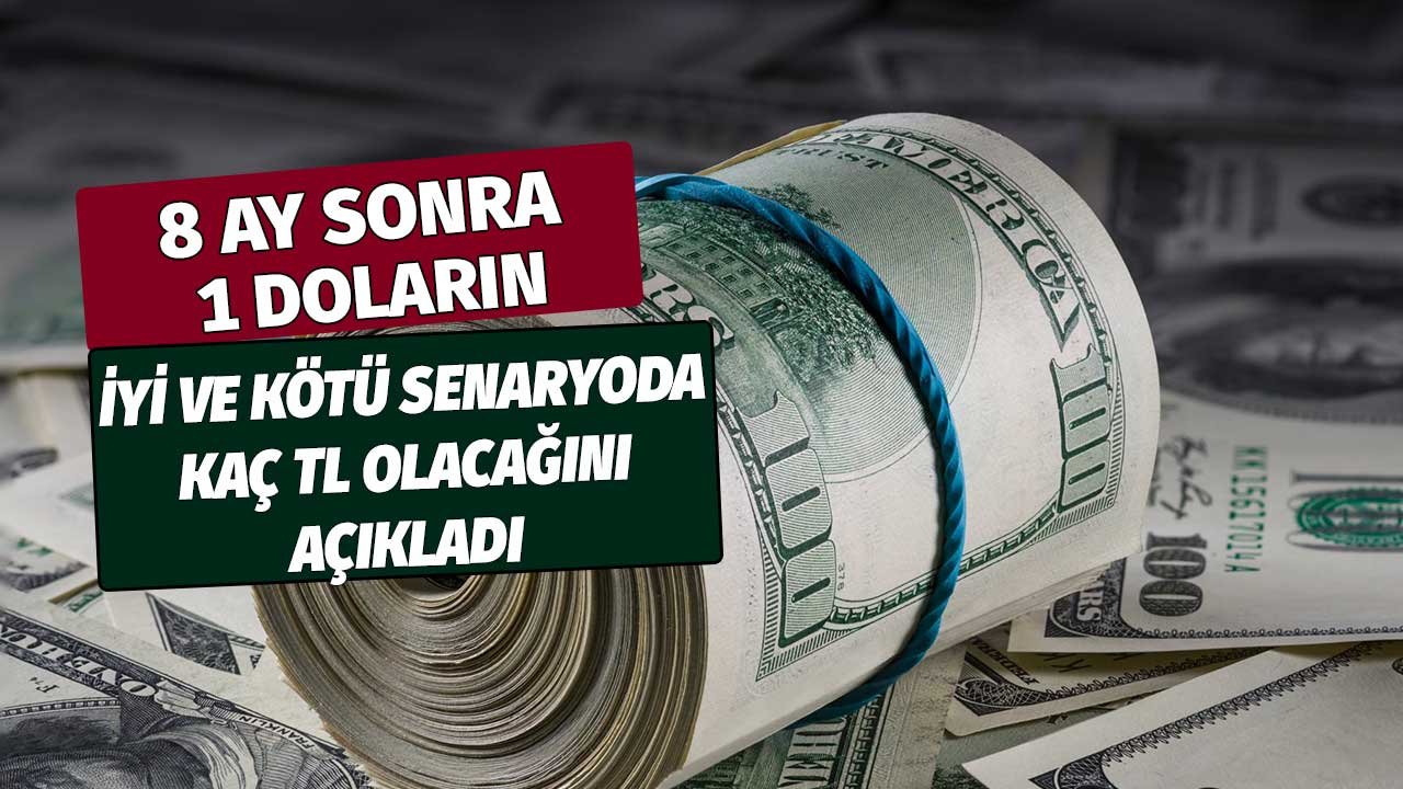 8 Ay Sonra 1 Doların İyi ve Kötü Senaryoda Kaç TL Olacağını Açıkladı!