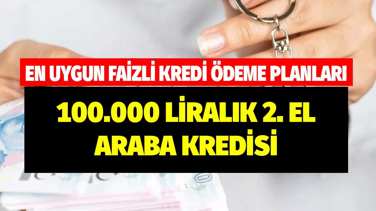 İkinci El Araba Alımına 100.000 TL Taşıt Kredisi! Bankaların Nisan Teklifleri Açıkladı