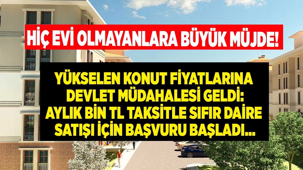 Konut Fiyatları Arşa Yükseldi, Devlet Müdahalesi Geldi! TOKİ Yüzde 20 Peşinat ve Aylık Bin TL Taksitle Ev Satacak