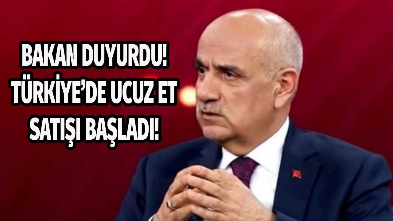 Tarım Bakanı Müjdeyi Verdi! Herkes Et Yiyebilsin Diye Ucuz Et Satışı Başladı!