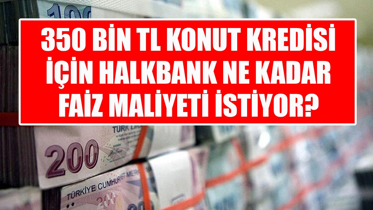 350 Bin TL Konut Kredisinin Faiz Maliyeti Halkbank'ta Ne Kadardır?