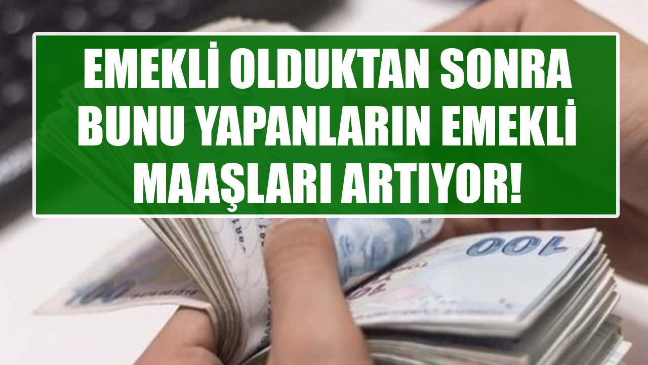 Emekli Olduktan Sonra Emekli Aylığını Arttırmanın Yolu! Bunu Yapanların Maaşları Yükseliyor!