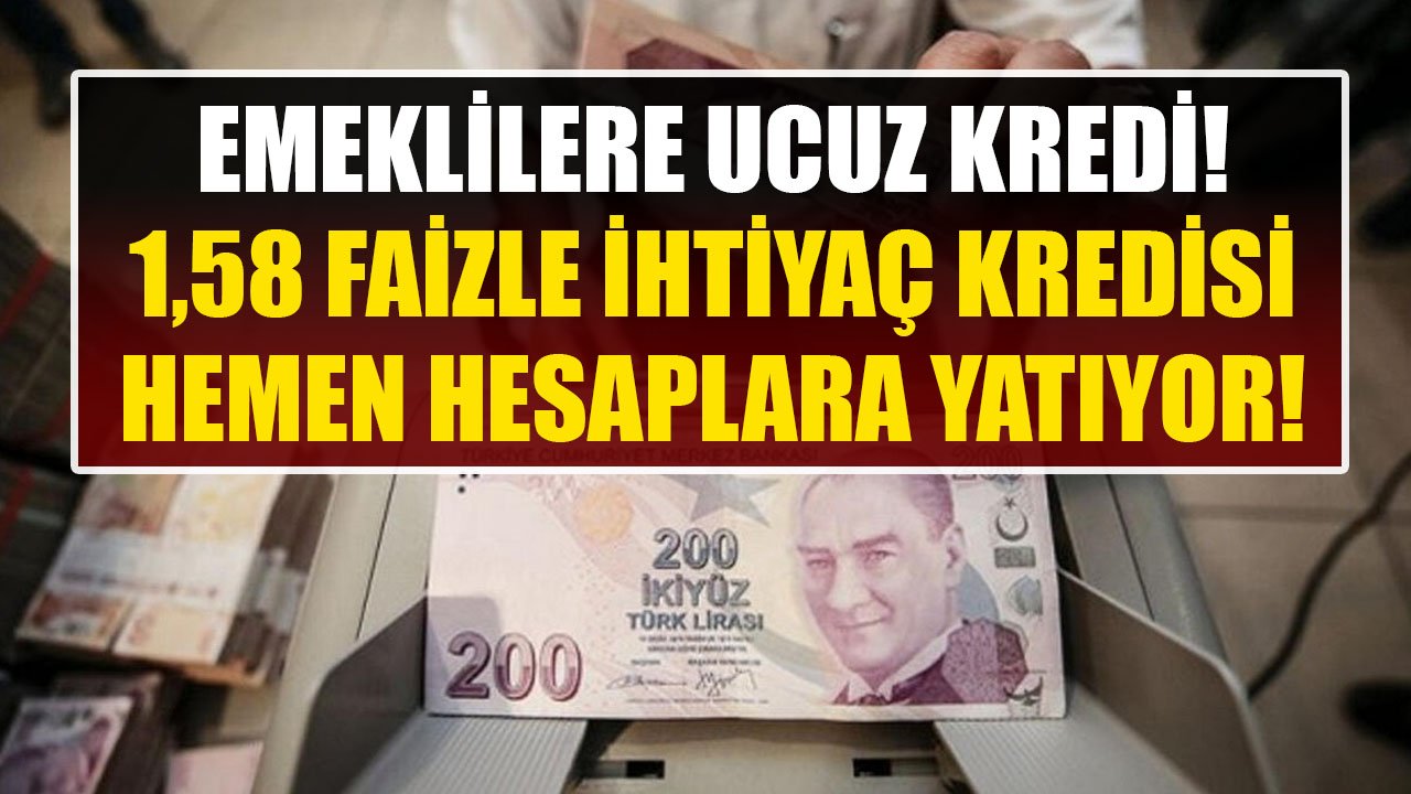 Emeklilere Ucuz Kredi Halkbank'ta! Acil Paraya Sıkışanlara 1,58 Faizle İhtiyaç Kredisi Hemen Hesaplara Yatıyor!