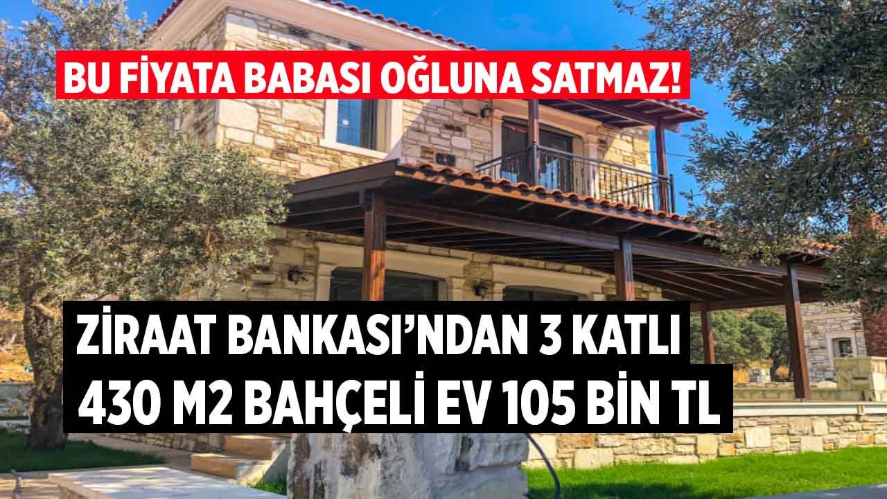 Ziraat Bankası Babanızdan Bile Alamayacağınız Fiyata Satıyor! Bankadan 3 Katlı 430 M2 Bahçeli Müstakil Ev 105 Bin TL