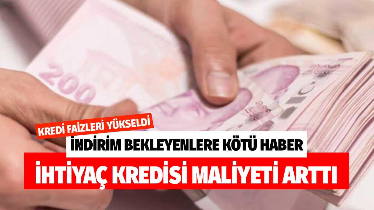 Kredi faizlerinde indirim bekleyenler kötü haber! Bankalar bir bir maliyetleri yeniden yükselttiler