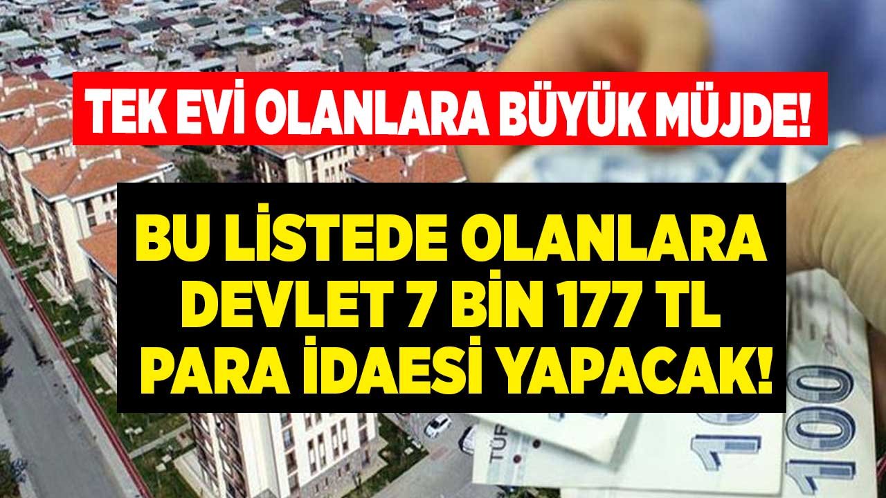 Devletten Tek Evi Olanlara Bir Dilekçeyle 7.171 TL Para İadesi! Emlak Vergisi Muafiyeti Piyangosu Kimlere Vuracak?