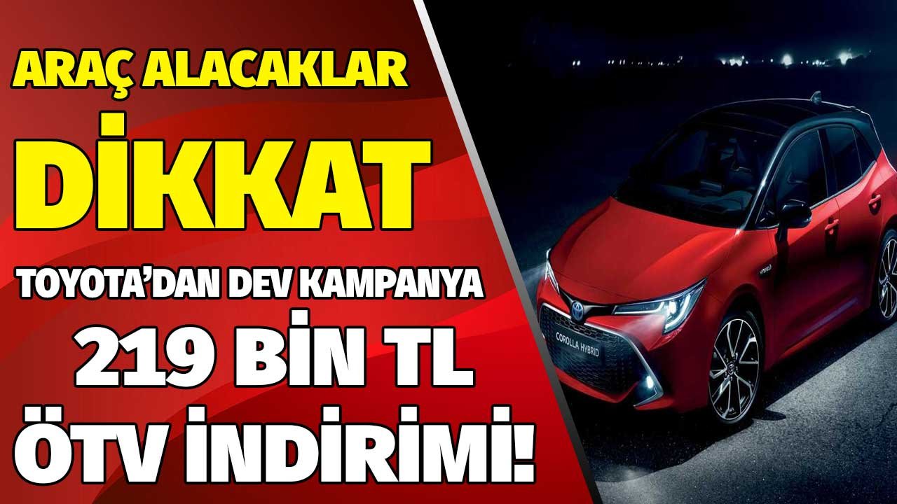 Corolla Hatchback Hybrid  Alana 219 Bin Liralık ÖTV Teşvikli Fiyat İndirimi Yapıyor!