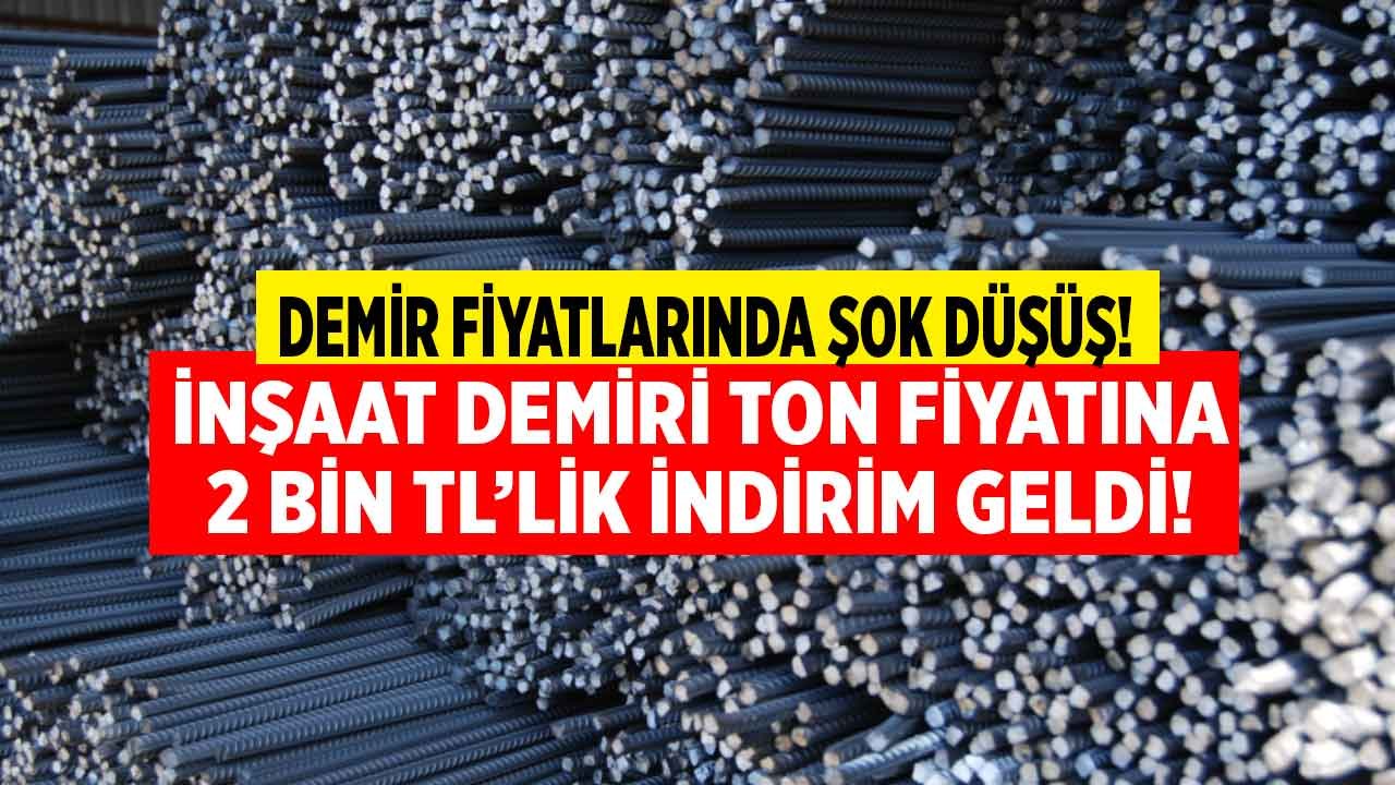 1 Ton İnşaat Demiri Ton Fiyatı İçin 2 Bin TL İndirim Açıklandı, Müteahhitler Stok Yapmaya Koştu! Demir Fiyatları Ne Olur