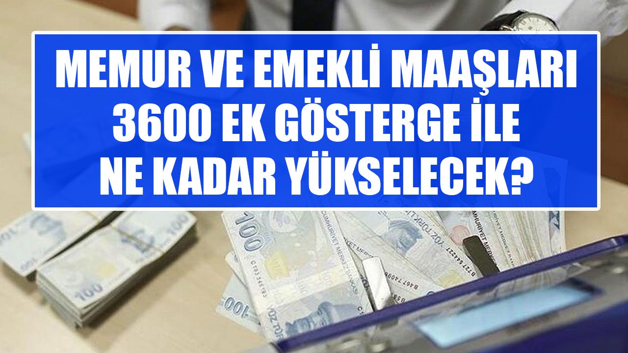 Memur Ve Emekli Maaşları Artıyor! 3600 Ek Gösterge İle Aylıklar Ne Kadar Yükselecek!