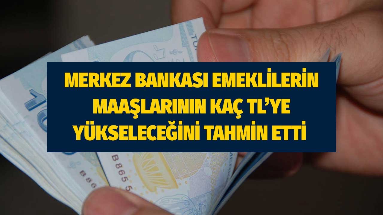 Merkez Bankası Ocak 2023'te emeklilerin ne kadar maaş alacağını öngördü! İşte 2.500 TL'nin çıkacağı rakam