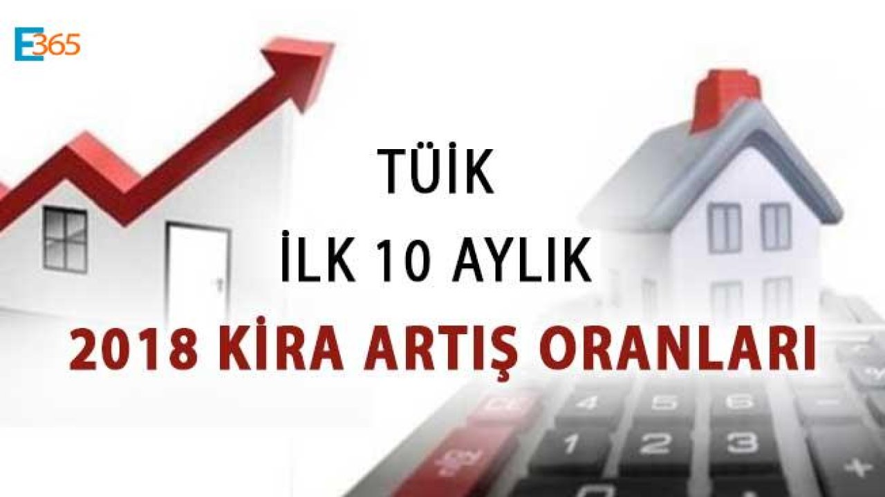 TÜİK 2018 Aylara Göre Kira Artış Oranı Zam TEFE TÜFE Oranları (10 Aylık)