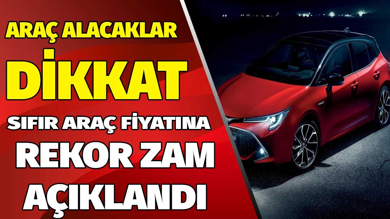 İndirim Bekleyenleri Yaya Bırakacak Akıllara Zarar Zam! Toyota Corolla Mayıs 2022 Fiyat Listesi Yayımlandı