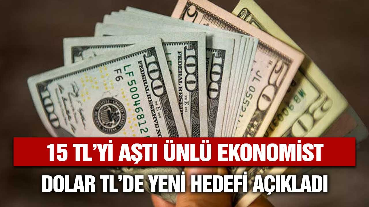 15 TL'yi aştı ünlü ekonomist dolar kurunda yeni hedefi açıkladı