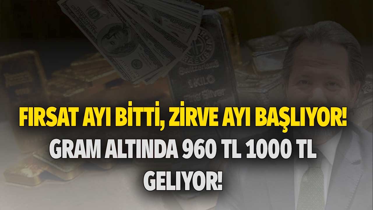 Alım satım bitti, zirveler geliyor! İslam Memiş açıkladı: Altın o tarihte 1000 TL'yi aşacak!