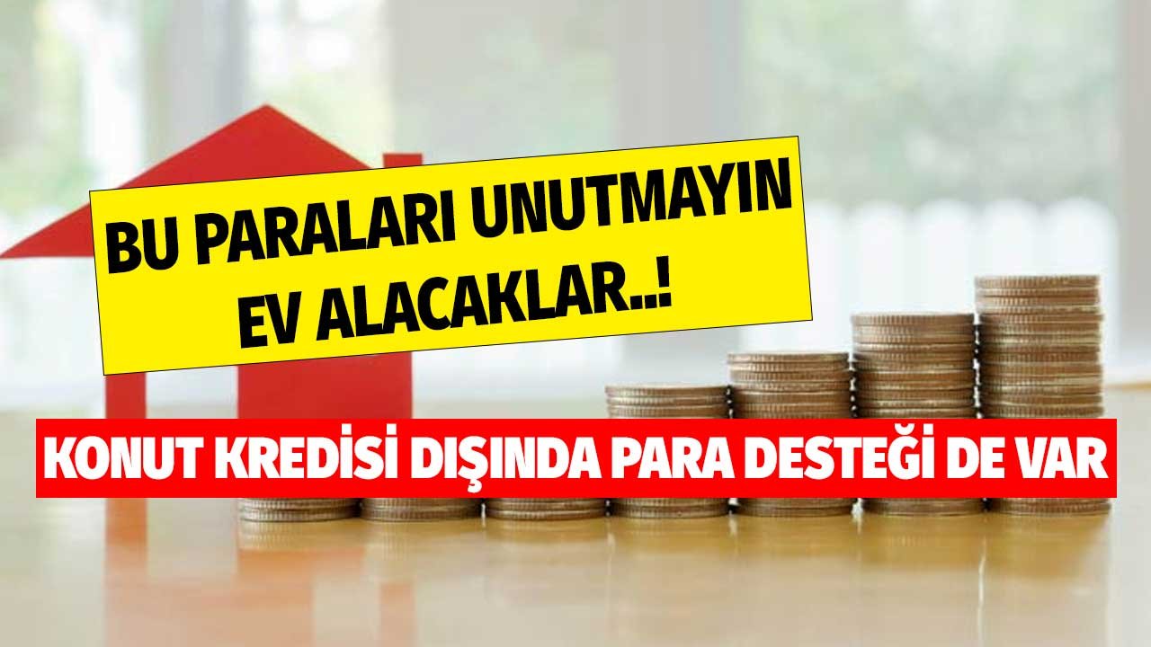 Bu paraları unutmayın! Ev alımında konut kredisi dışında nakit destek paketi de var