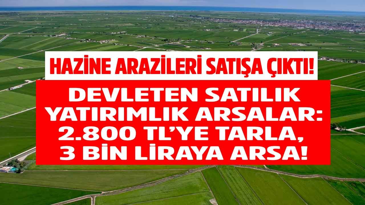 Ahirette İman, Dünyada Mekan Diyenlere Milli Emlak Fırsatı! 2.800 Liraya Tarla, 3.000 TL'ye Hazine Arazisi Yatırımı