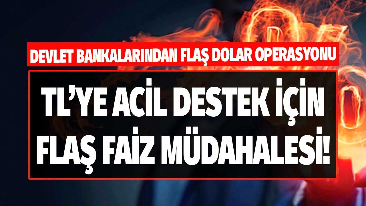 Kamu Bankalarında Son Dakika Dolar TL Operasyonu! TL'sini Bankaya Yatırana Aylık 3.717 TL 32 Günlük Vadeli Mevduat Faiz