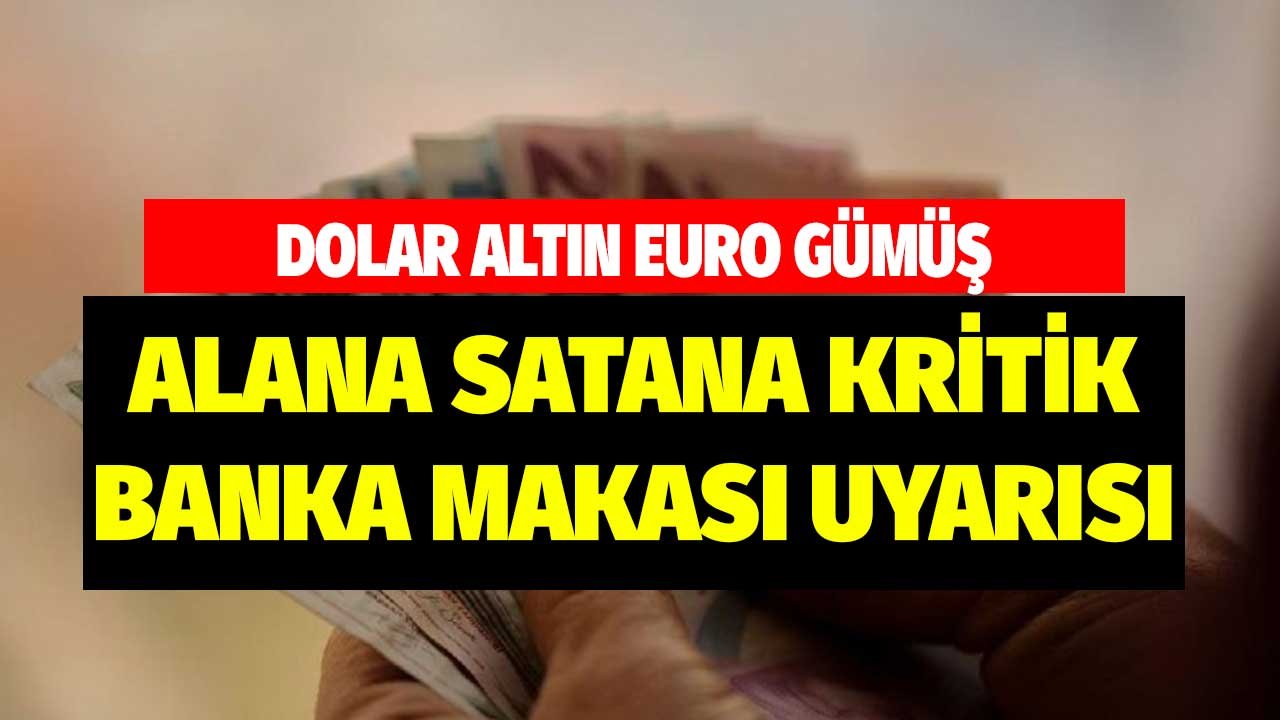 Altın, Dolar, Euro, Gümüş alıp satanlar! Gözünüzden kaçabilir bankaların makas aralığına uyarı geldi