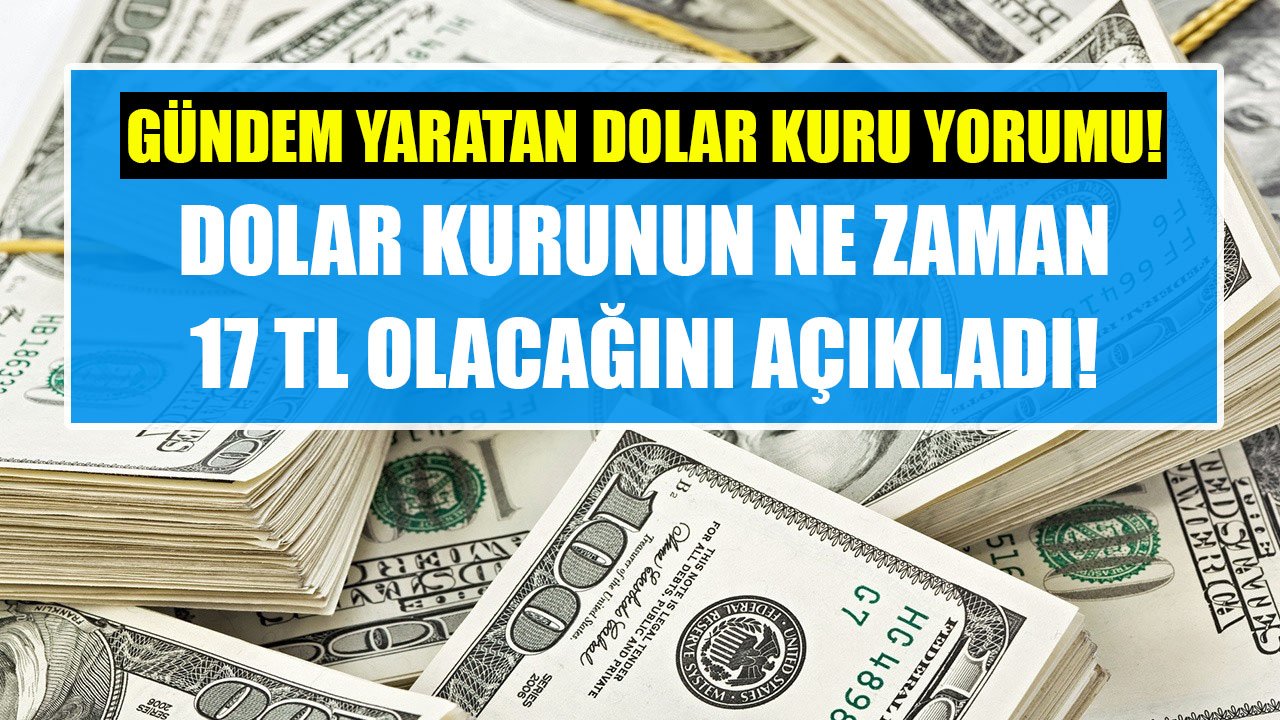 Türkiye Bunu Kaldıramaz Dünyanın En Kötüsü Oluruz Diyen Selçuk Geçer Dolar Kurunun Ne Zaman 17 TL Olacağını Açıkladı!