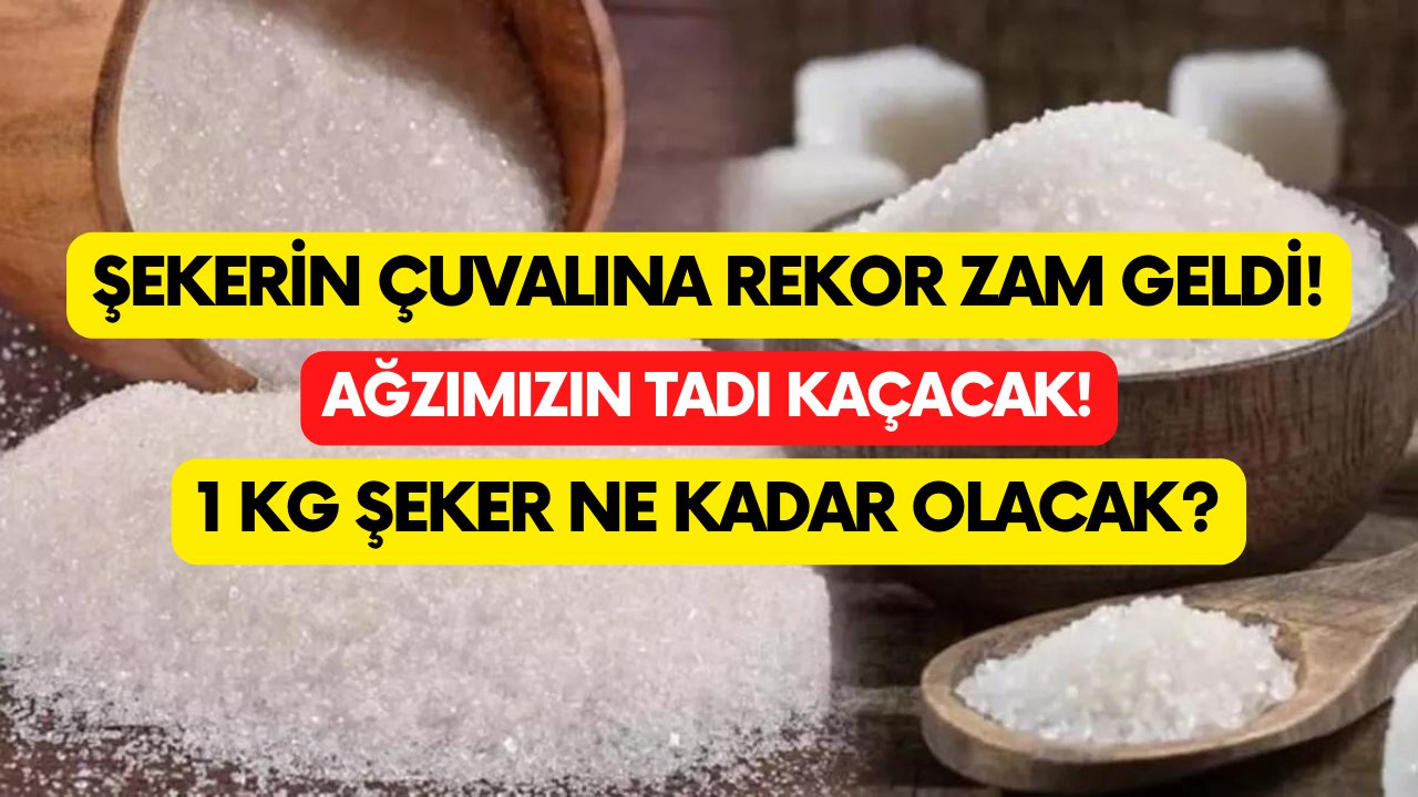 Ağzımızın tadı kaçacak! Şekerin çuvalına 100 TL'den fazla zam geldi! 1 kg Bim, Şok, A101 fiyatları ne kadar?