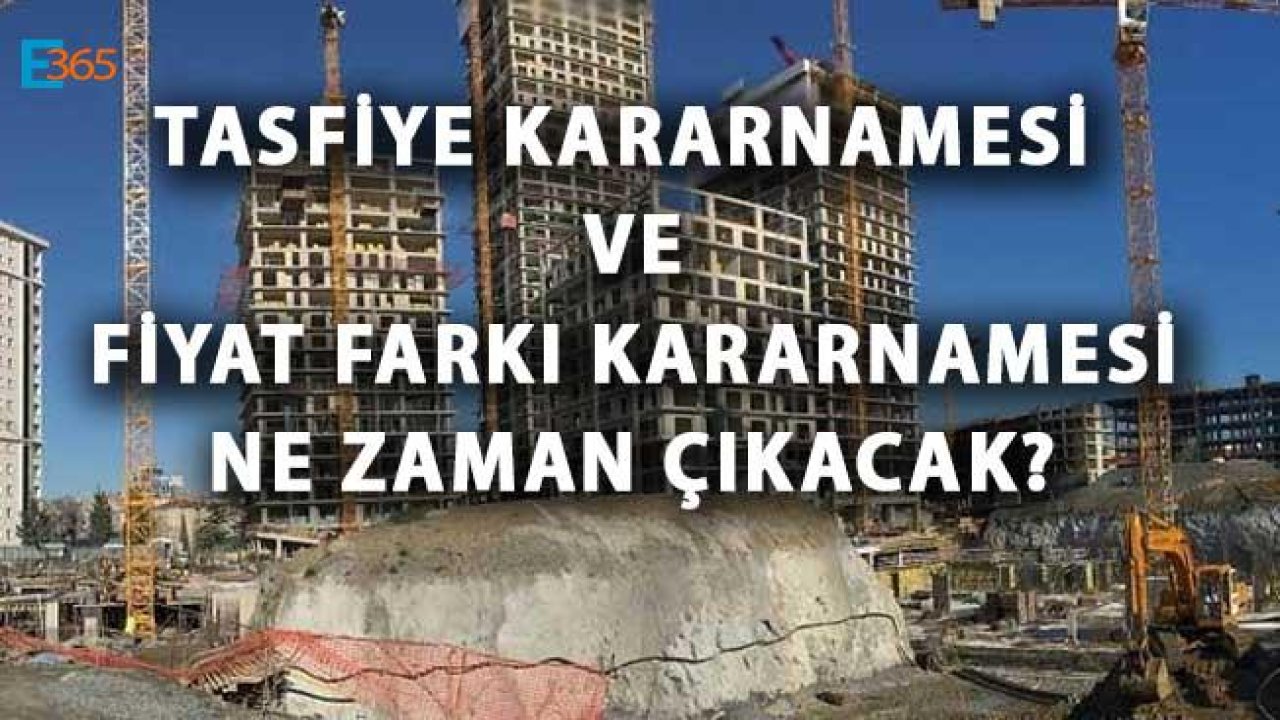 Tasfiye Kararnamesi ve Fiyat Farkı Kararnamesi Ne Zaman Açıklanacak?