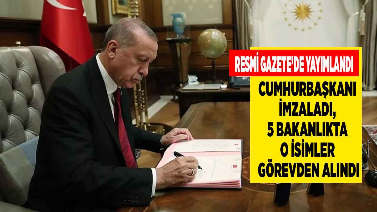 Cumhurbaşkanı Erdoğan'dan Flaş Atama Kararları! O İsimlerin Hepsi Tek Tek Görevinden Alındı, Bürokrasi Kıyımı Yaşandı