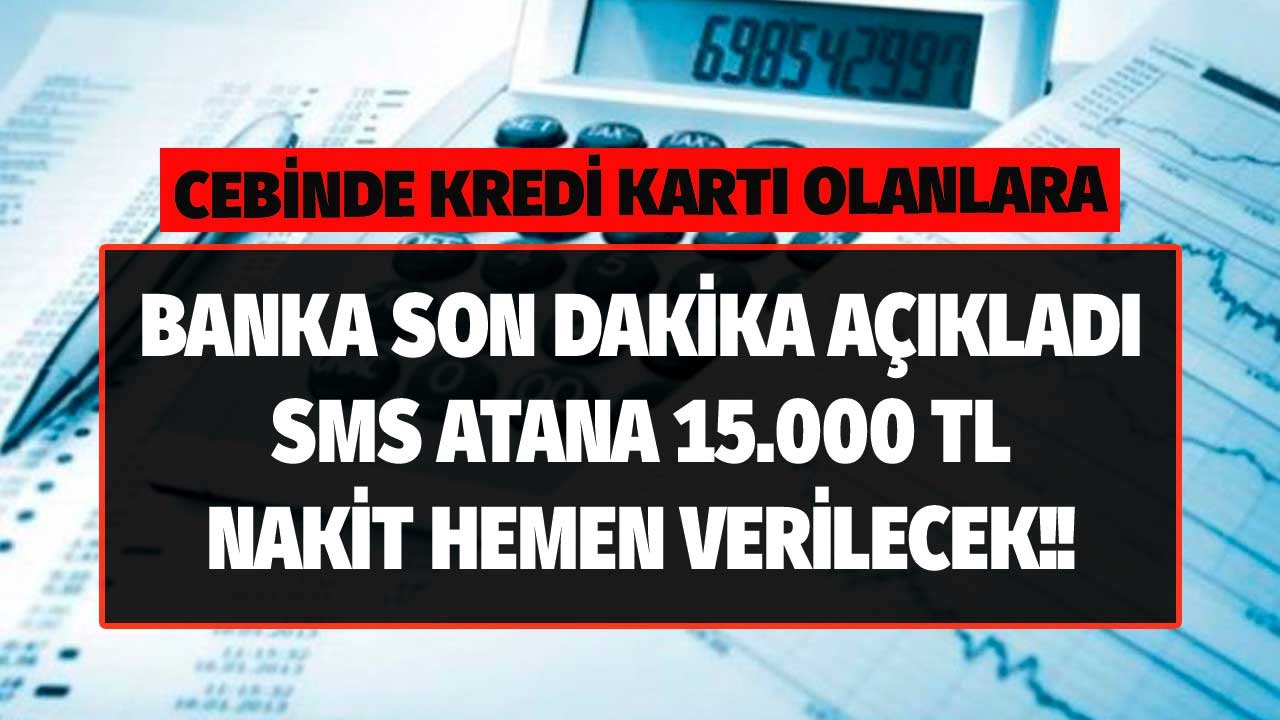 Banka kıyağı var, masraf yok! Bir SMS atanın 15.000 TL nakit avansı Akbank ATM'sinde hazır bekliyor