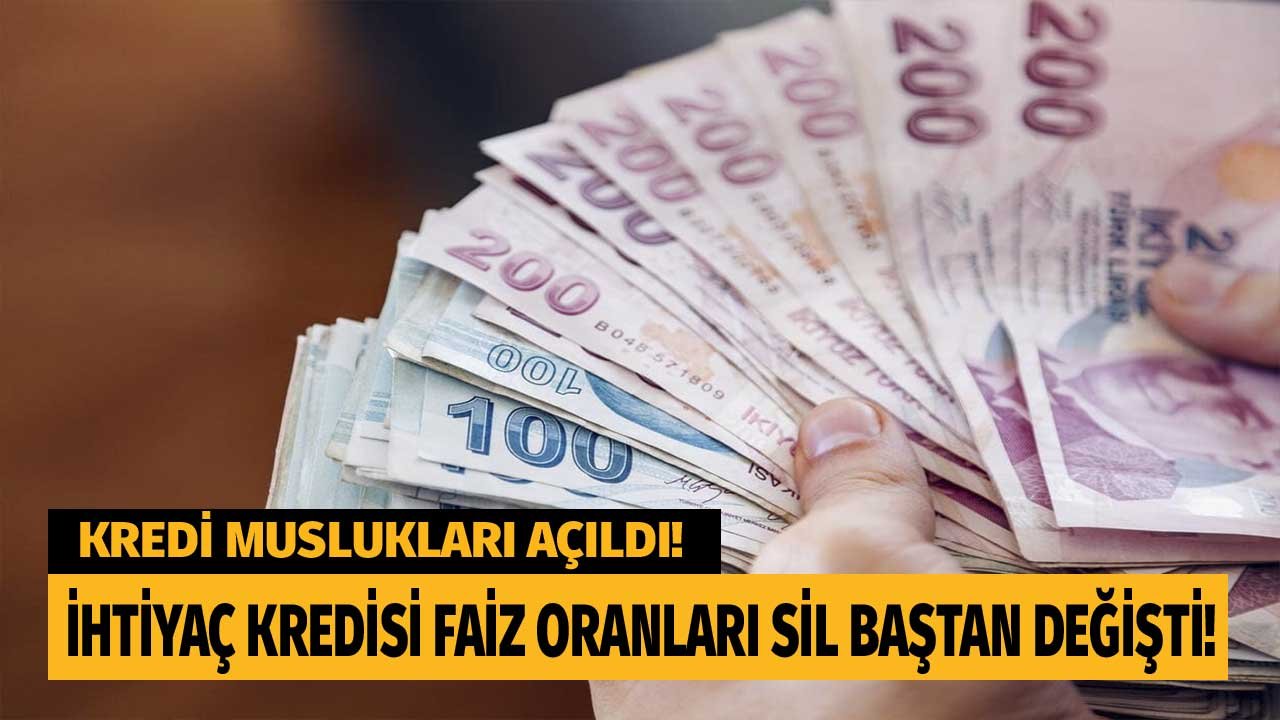 Faizlerde sil baştan!  Bankaların güncen ihtiyaç kredisi faiz oranları Mayıs 2022: Ziraat Bankası, Vakıfbank, Halkbank