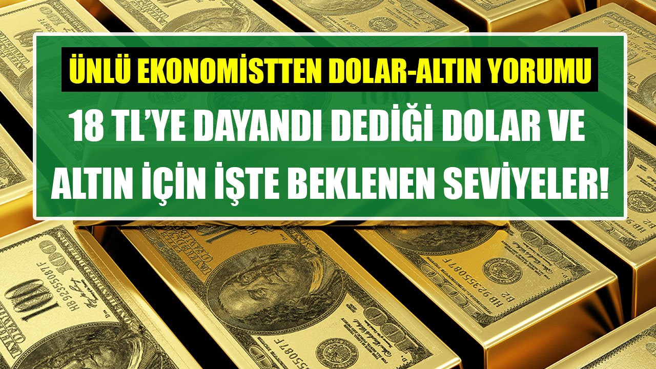 Dolar Kuru 18 TL'ye Dayandı Diyen Ünlü Ekonomist Dolar Ve Altında Beklediği Seviyeleri Açıkladı!